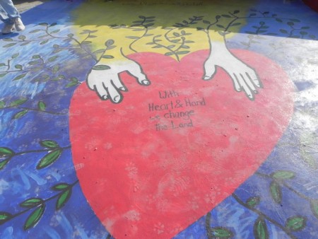Tent of nations mural