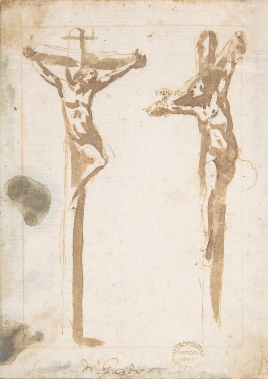Francesco Allegrini attrib Christ Crucified with the Good Thief 1615-20